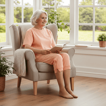 قم بتحميل الصورة إلى عارض الصور، Caretex BH - 001 Alzheimer ve Demans Hastaları İçin Bacak Fermuarlı Kadın Hasta Bakım Tulumu - Medtex by Texmart