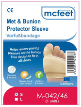 Görseli galeri görüntüleyiciye yükleyin, Mcfeet Kumaş Baş Parmak ve Ayak Tabanı Koruma Bunyon&Metatars Small 1 adet