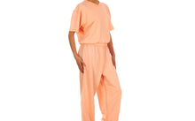 قم بتحميل الصورة إلى عارض الصور، Caretex BH - 30 Alzheimer ve Demans Hastaları İçin Sırt ve Bacak Fermuarlı Kadın Hasta Bakım Tulumu - Medtex by Texmart