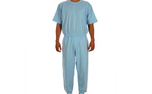 Load image into Gallery viewer, Caretex EH - 003 Alzheimer ve Demans Hastaları İçin Bacak Fermuarlı Erkek Hasta Bakım Tulumu - Medtex by Texmart