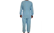 قم بتحميل الصورة إلى عارض الصور، Caretex EHL 5&EH 04 Alzheimer ve Demans Hastaları İçin Sırt Fermuarlı Erkek Hasta Bakım Tulumu - Medtex by Texmart