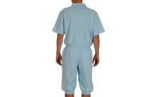 Görseli galeri görüntüleyiciye yükleyin, Caretex EH-40 Alzheimer ve Demans Hastaları İçin Bacak Fermuarlı Erkek Hasta Bakım Tulumu