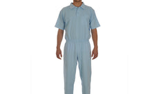 Görseli galeri görüntüleyiciye yükleyin, Caretex EH-39 Alzheimer ve Demans Hastaları İçin Bacak Fermuarlı Erkek Hasta Bakım Tulumu