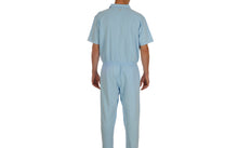 Görseli galeri görüntüleyiciye yükleyin, Caretex EH-39 Alzheimer ve Demans Hastaları İçin Bacak Fermuarlı Erkek Hasta Bakım Tulumu