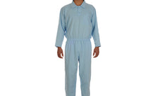 Görseli galeri görüntüleyiciye yükleyin, Caretex EH-38 Alzheimer ve Demans Hastaları İçin Bacak Fermuarlı Erkek Hasta Bakım Tulumu