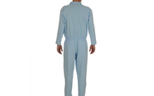 Görseli galeri görüntüleyiciye yükleyin, Caretex EH-38 Alzheimer ve Demans Hastaları İçin Bacak Fermuarlı Erkek Hasta Bakım Tulumu