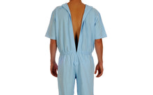 Görseli galeri görüntüleyiciye yükleyin, Medtex EH 04 Alzheimer,Demans Hastaları İçin Sırt Fermuarlı Erkek Hasta Bakım Tulumu