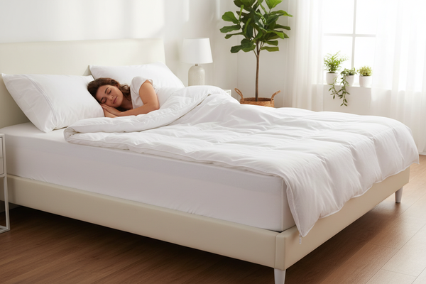 Beyaz pamuklu fermuarlı alez seti lifestyle