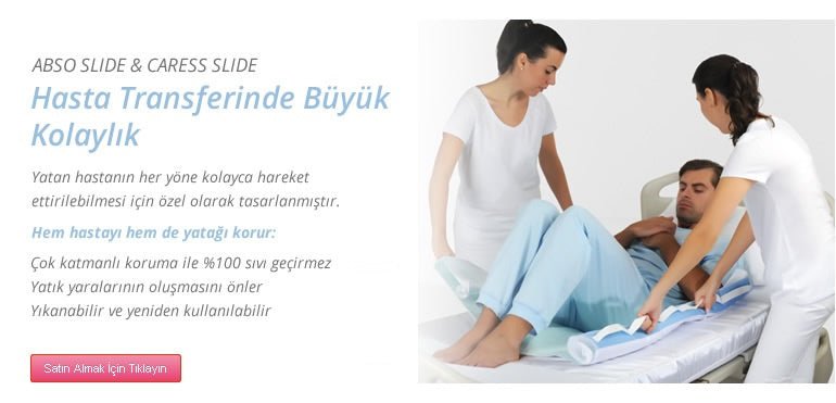 Caretex Abso Slide Sıvı Geçirmez ve Kaydırılabilir Hasta Transfer Pedi - Medtex by Texmart