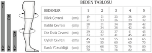 Varisel Belden Kemerli,Gözlem Pencereli Anti-Emboli Çorabı