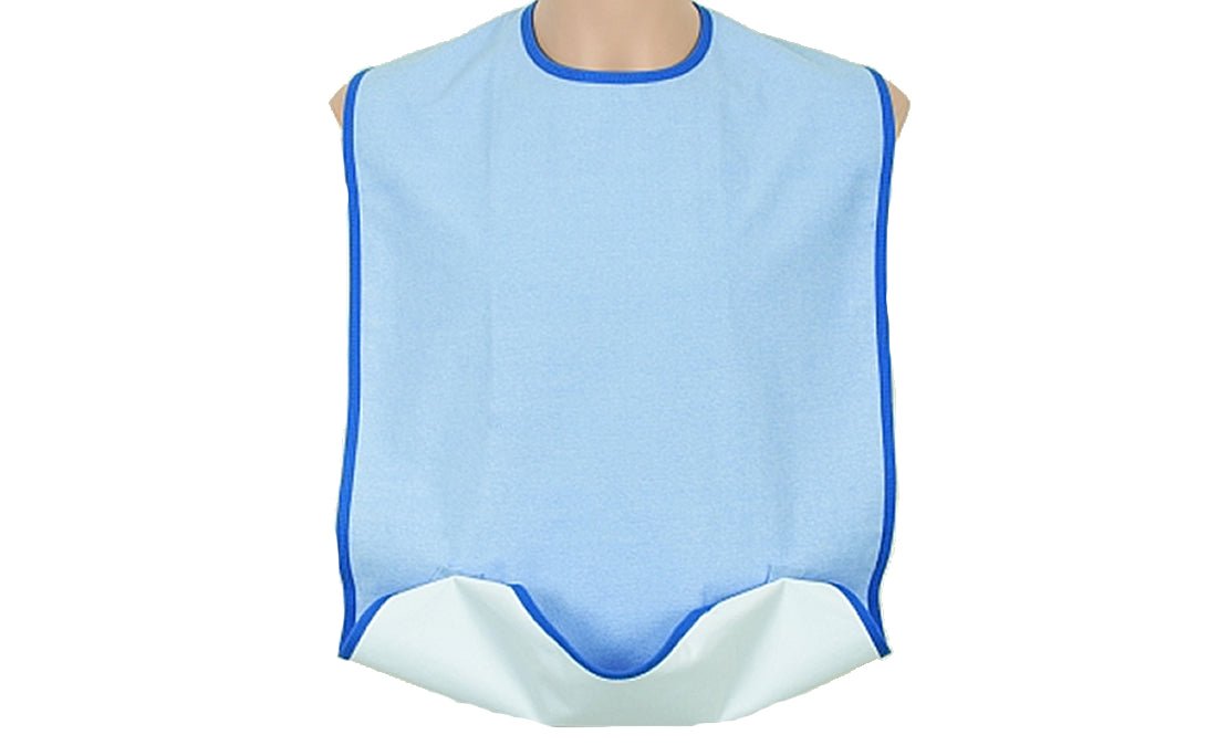 Caretex Caress G885 Yıkanabilir, Sıvı Geçirmez, Çıtçıtlı ve Cepli Yetişkin Yemek Önlüğü - Medtex by Texmart
