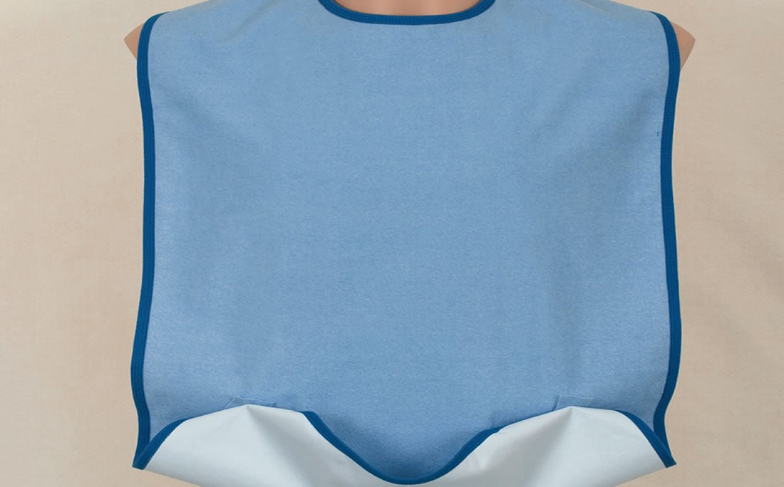 Caretex Caress G885 Yıkanabilir, Sıvı Geçirmez, Çıtçıtlı ve Cepli Yetişkin Yemek Önlüğü - Medtex by Texmart