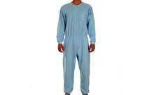 Load image into Gallery viewer, Caretex EH - 002 Alzheimer ve Demans Hastaları İçin Bacak Fermuarlı Erkek Hasta Bakım Tulumu - Medtex by Texmart
