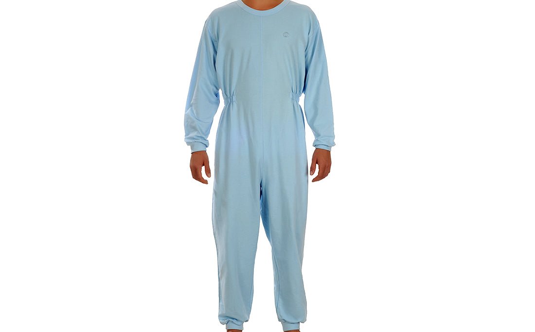 Medtex EHL 5 Alzheimer,Demans Hastaları İçin Sırt Fermuarlı Erkek Hasta Bakım Tulumu - Medtex by Texmart