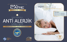 Görseli galeri görüntüleyiciye yükleyin, Caretex FullCare Premium %100 Pamuklu, Antialerjik ve Sıvı Geçirmez Uyku Seti
