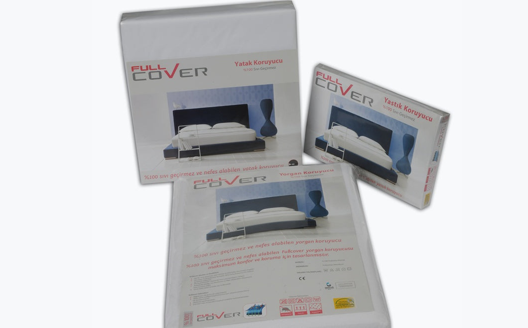 Caretex FullCover %100 Polyester, Antialerjik ve Sıvı Geçirmez Uyku Seti